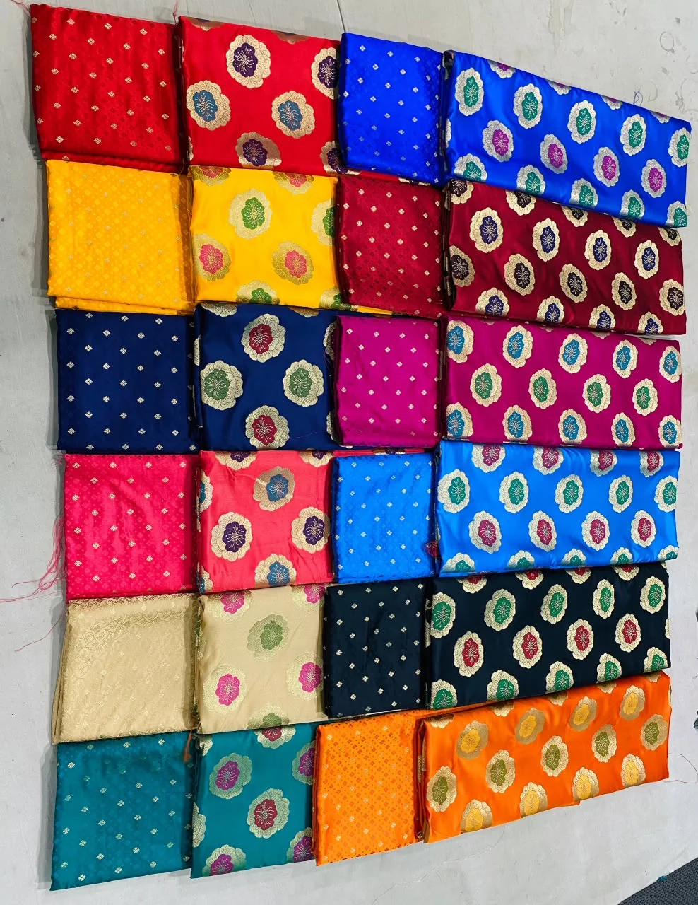 KashiFab Satin / Sartan Brocade fabric design 1